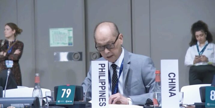 Diokno stresses urgency in setting up the New Collective Quantified Goal on climate finance