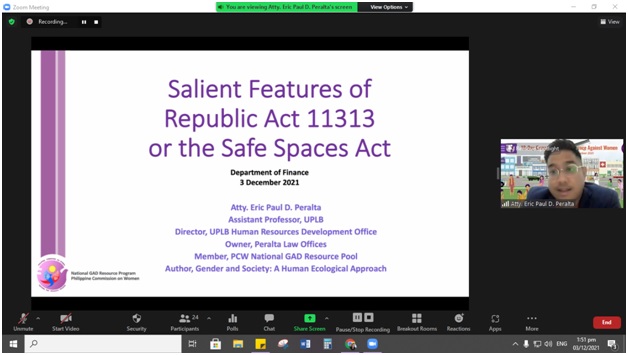 You are currently viewing Webinar on Safe Spaces Act 2021